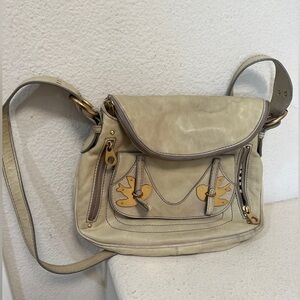Marc By Marc Jacobs Cream and Tan Crossbody Bag